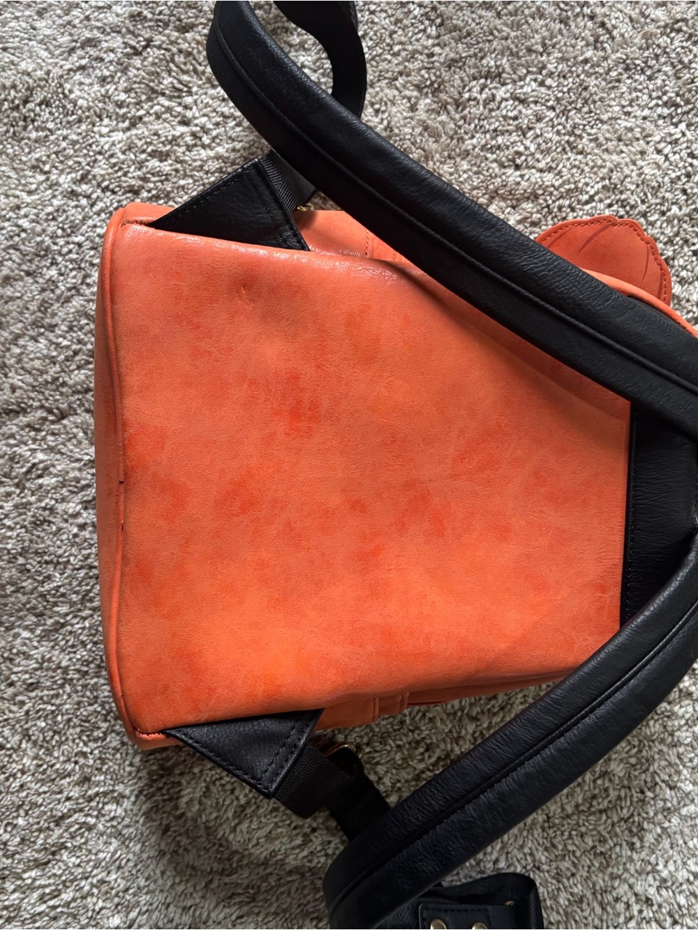 Loungefly Orange Pumpkin Mickey Ear Mini Backpack - Picture 5 of 6